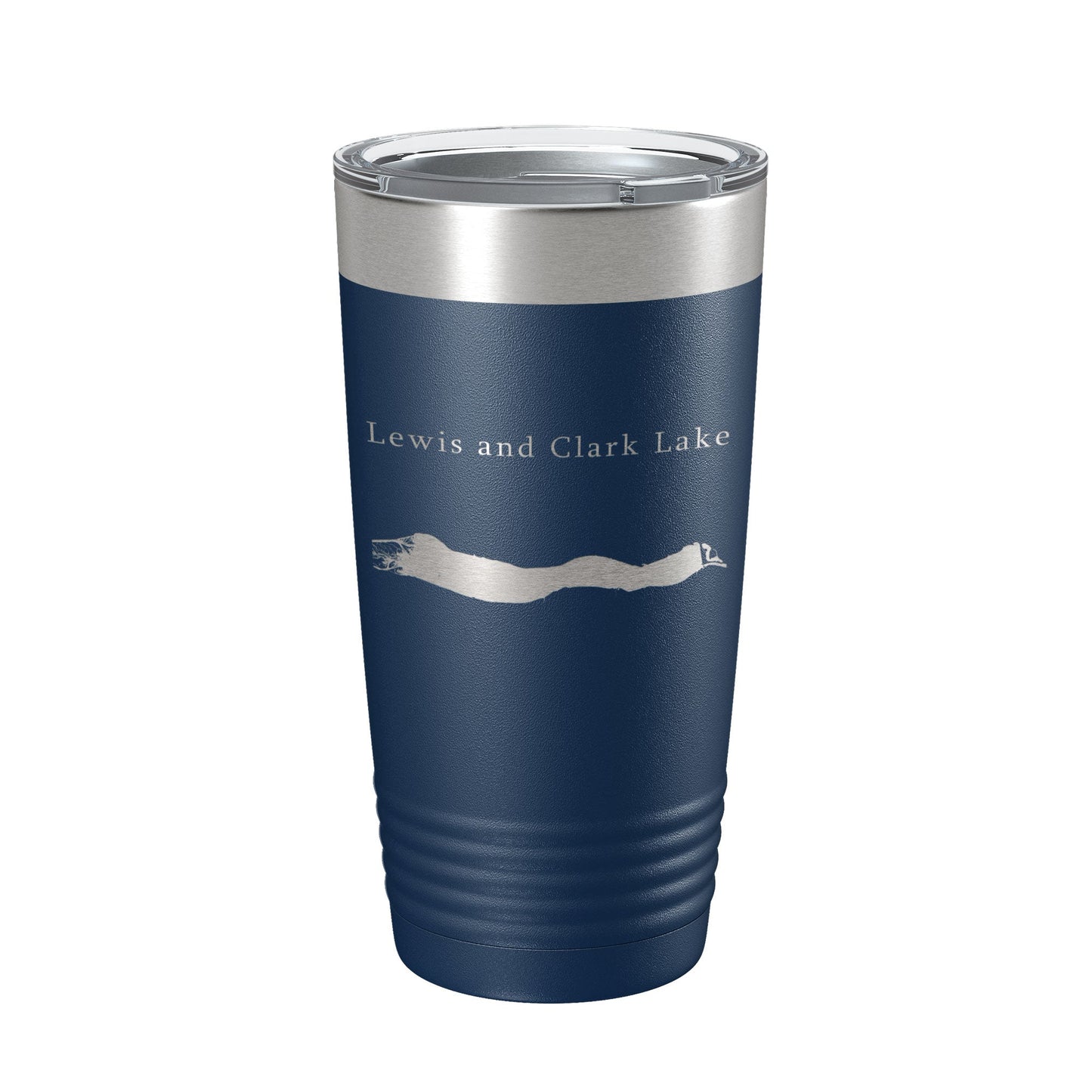 Lewis and Clark Lake Map Tumbler Travel Mug Insulated Laser Engraved Coffee Cup Nebraska South Dakota 20 oz-8